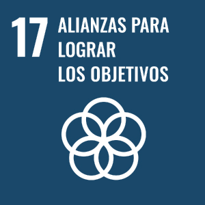 Emblema del Objetivo de Desarrollo Sostenible 17: Alianzas para lograr los objetivos